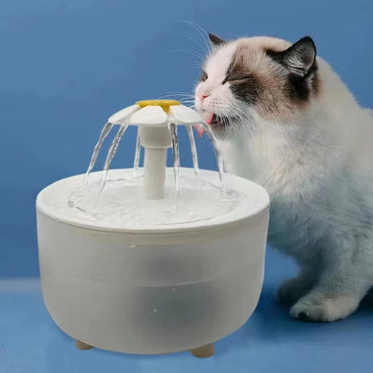 Automatic Filtered Water Fountain for Cats - 1200ml USB Electric Mute Drinking Bowl with Recirculation System