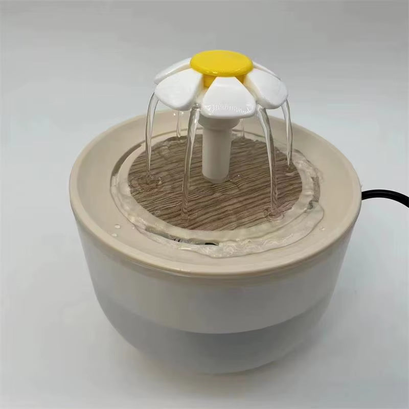 Automatic Filtered Water Fountain for Cats - 1200ml USB Electric Mute Drinking Bowl with Recirculation System